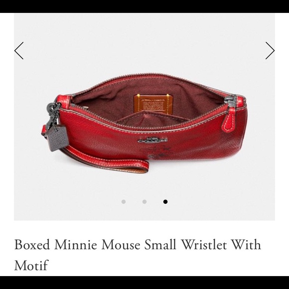 NWT Coach X Minnie Mouse Wristlet With Box - Picture 3 of 4